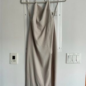 Babaton Backless Cream Dress